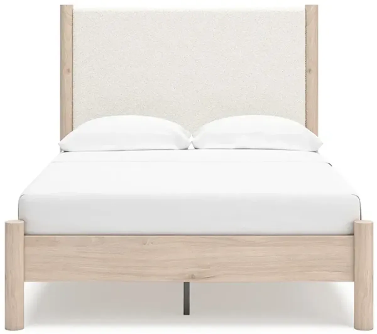 Cadmori Two-tone Full Upholstered Panel Bed