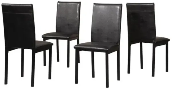 Set of 4 Dining Chairs, Modern Upholstered Kitchen & Dining Room Seating