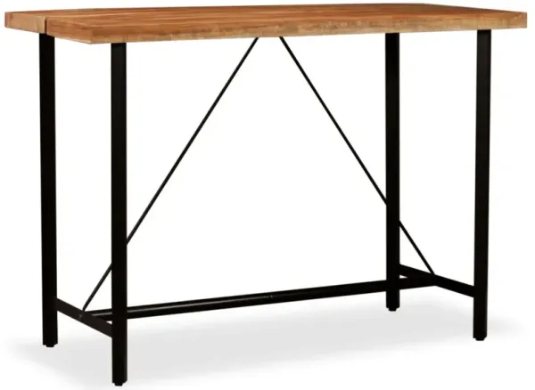 vidaXL Bar Table Solid Acacia Wood 59"x27.6"x42.1"