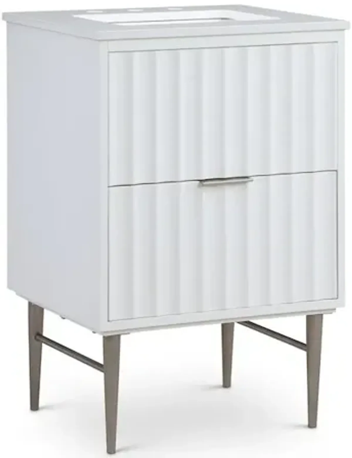 Meridian Furniture Modernist White Bathroom Vanity