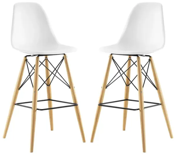 Pyramid Dining Side Bar Stool Set of 2