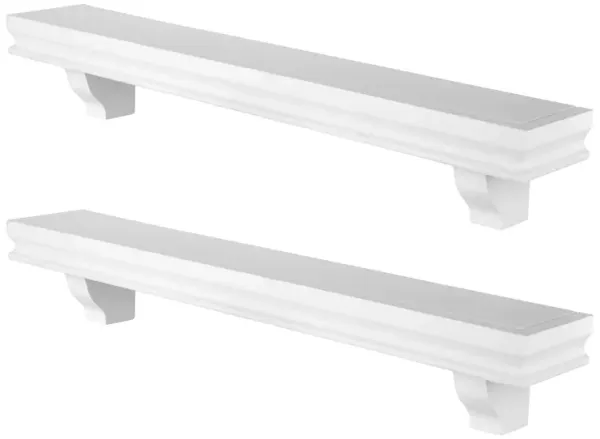 24 in Floating Display Ledge Shelves (Set of 2)