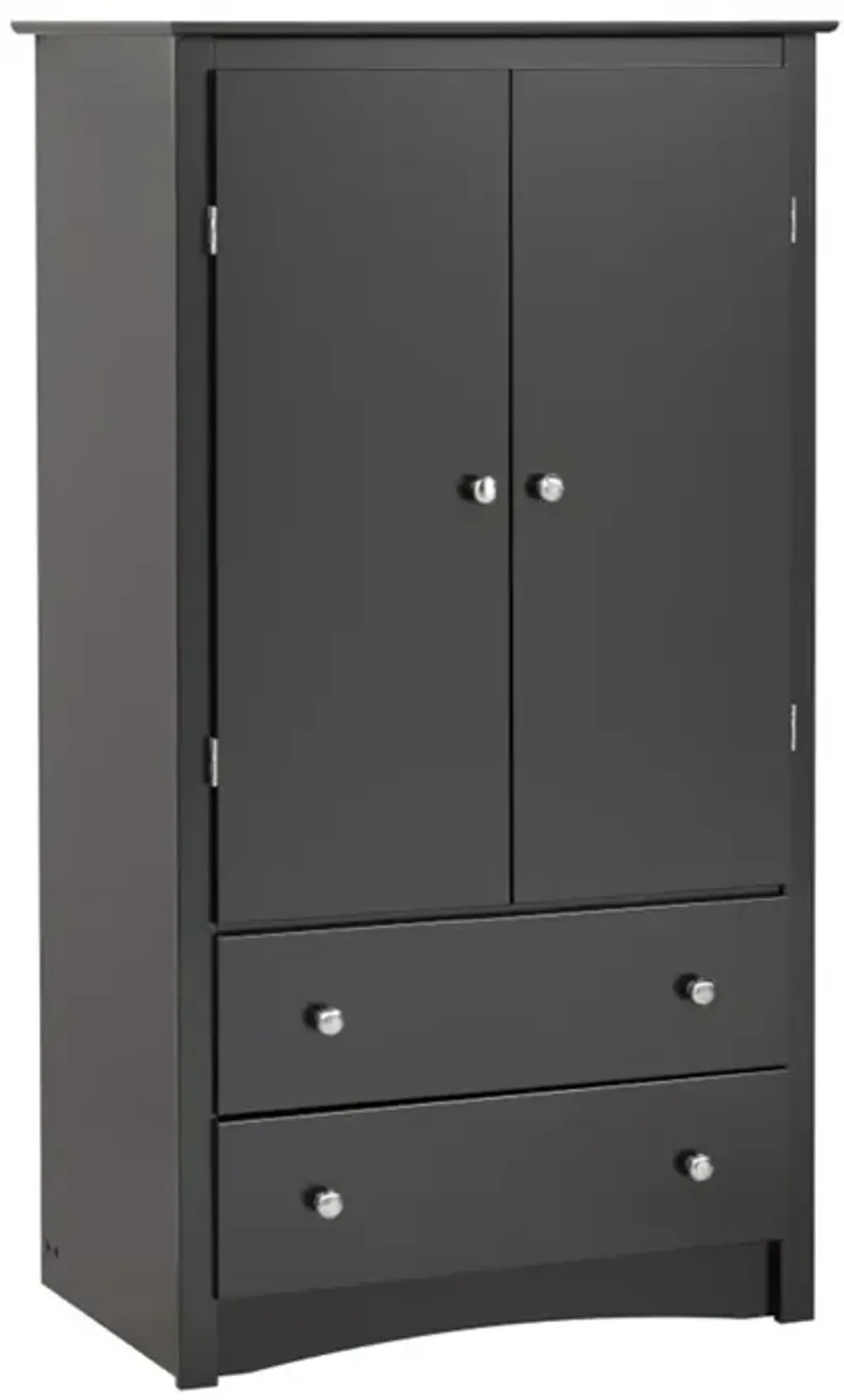 Prepac Black Sonoma 2 Door Armoire