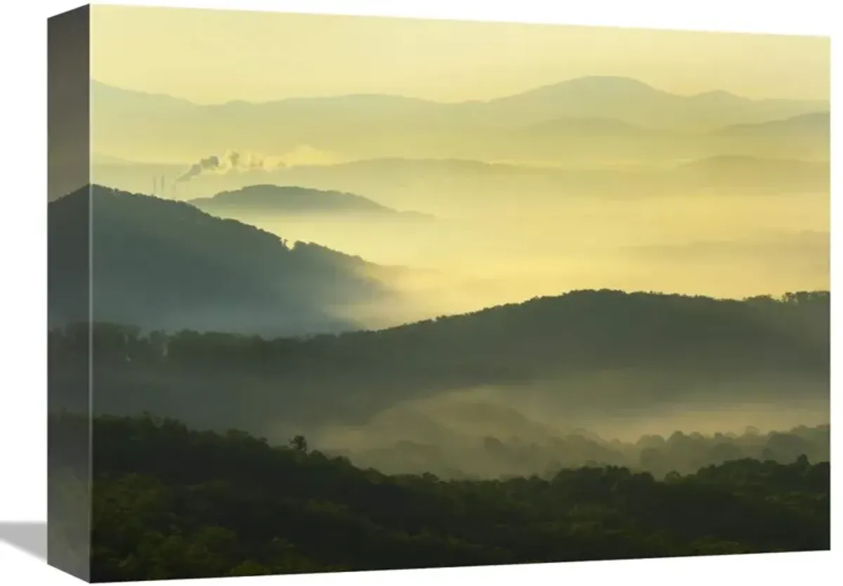 Shining Rock Wilderness from the Blue Ridge Parkway, North Carolina-Canvas Art-16x12