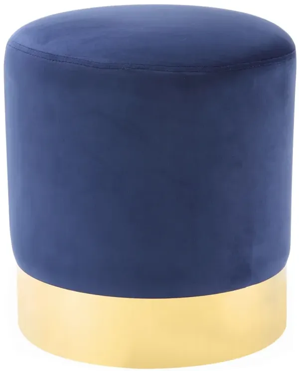Inspired Home Theodore Velvet Ottoman