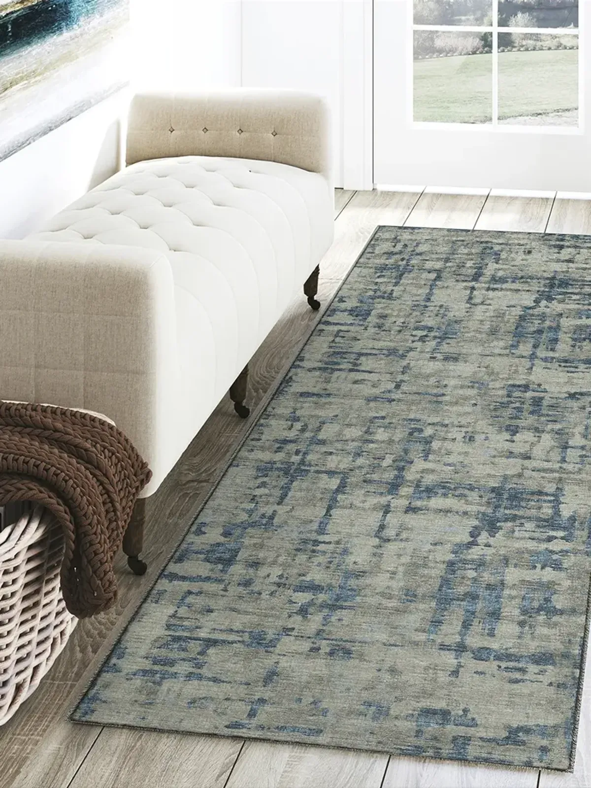 Brisbane BR5 Teal 2'3" x 7'6" Rug