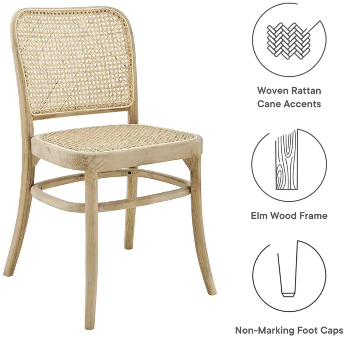 Winona Wood Dining Side Chair Set of 2