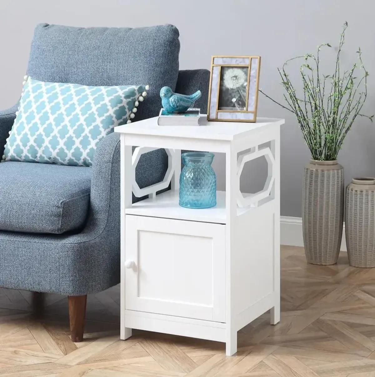 Convenience Concepts Omega End Table with Cabinet*