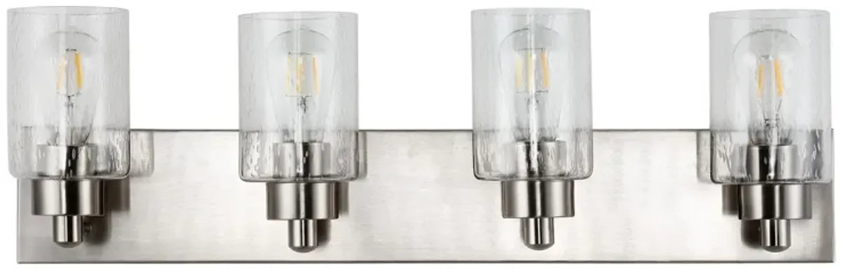 Irving Seeded Glass/Iron Modern Contemporary LED Vanity Light