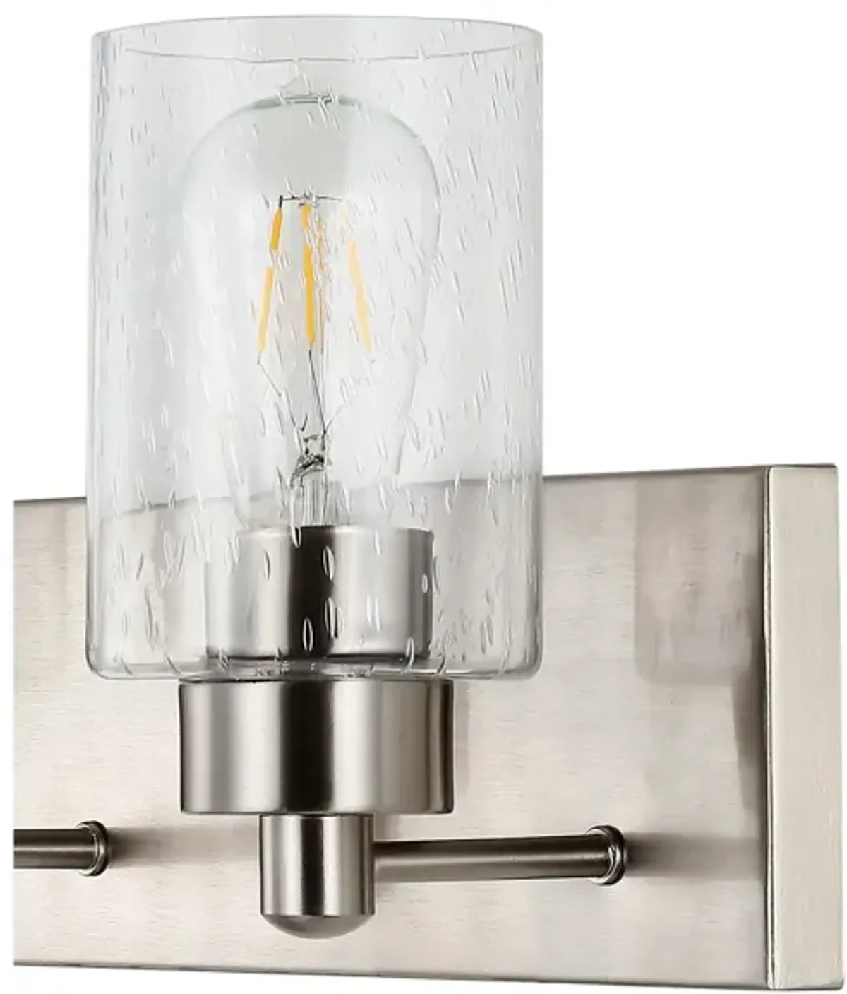 Irving Seeded Glass/Iron Modern Contemporary LED Vanity Light