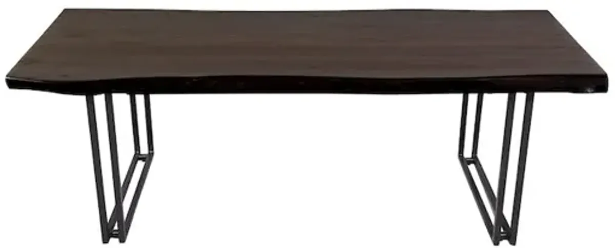 Porter Designs Manzanita Solid Sheesham Wood Coffee Table, Gray
