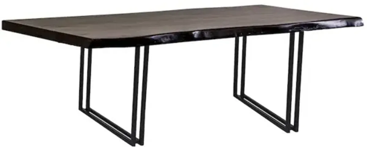 Porter Designs Manzanita Solid Sheesham Wood Coffee Table, Gray