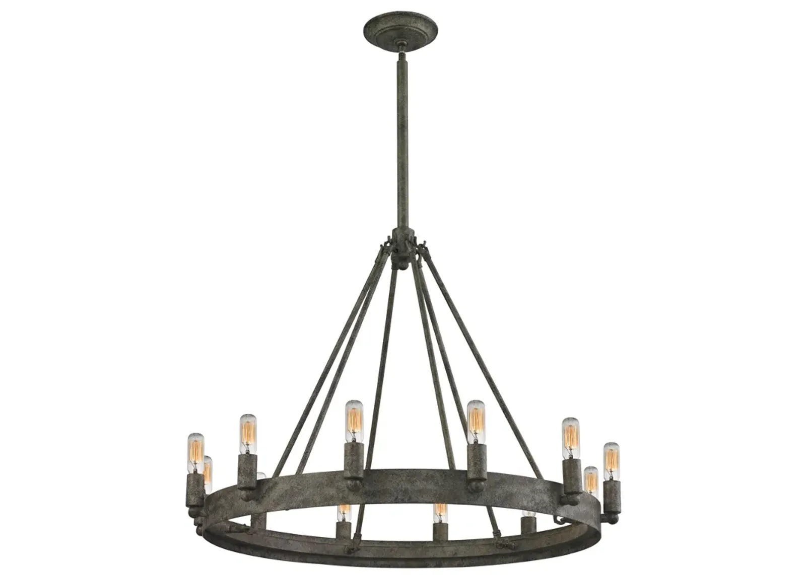 Lewisburg 27'' Wide 12-Light Chandelier