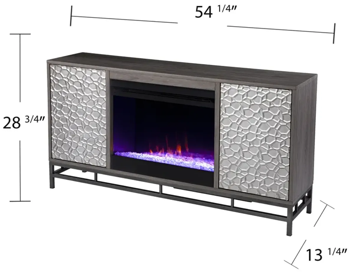 Luciana Color Changing Fireplace Console