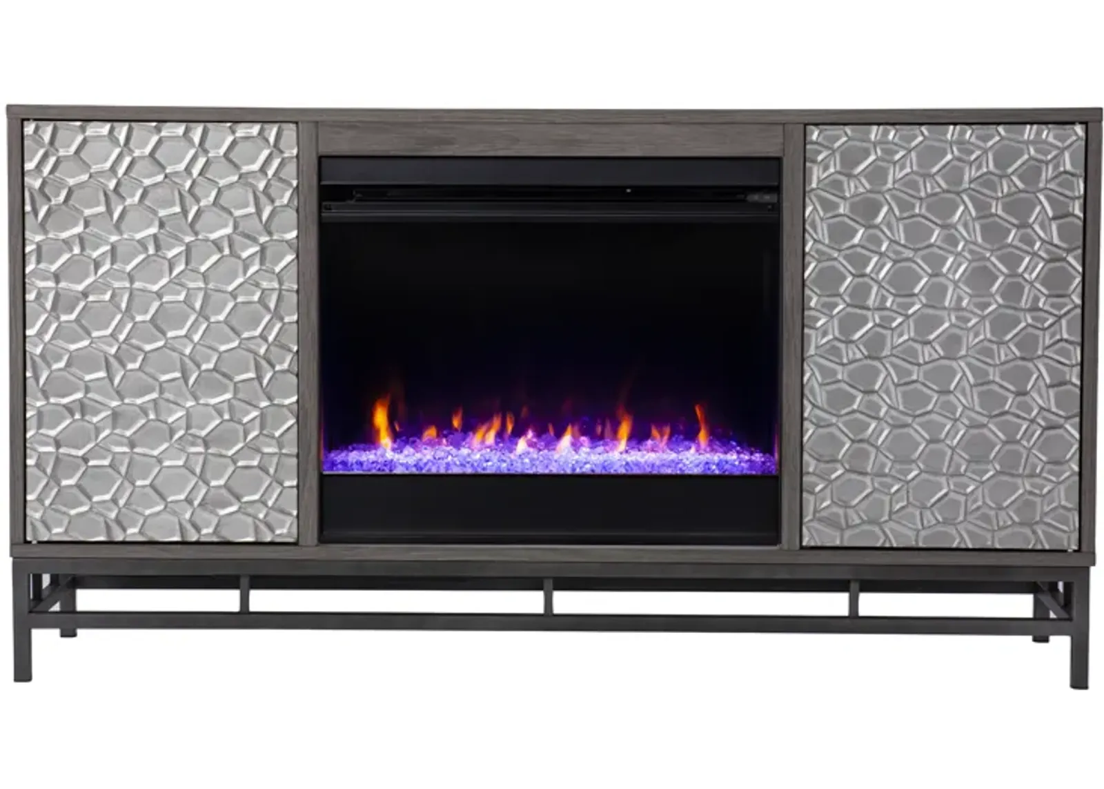 Luciana Color Changing Fireplace Console