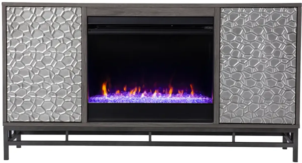 Luciana Color Changing Fireplace Console