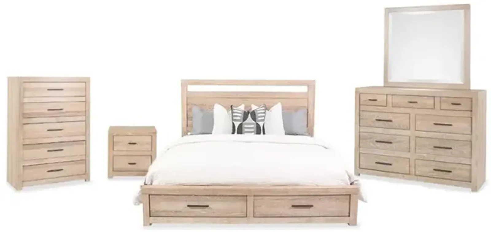 Modern Loft California King Khaki 5-Piece Bedroom Set