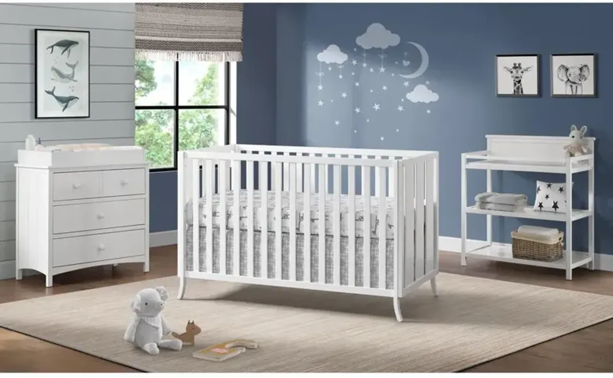 Oxford Baby Arlie 4 In 1 Convertible Crib White