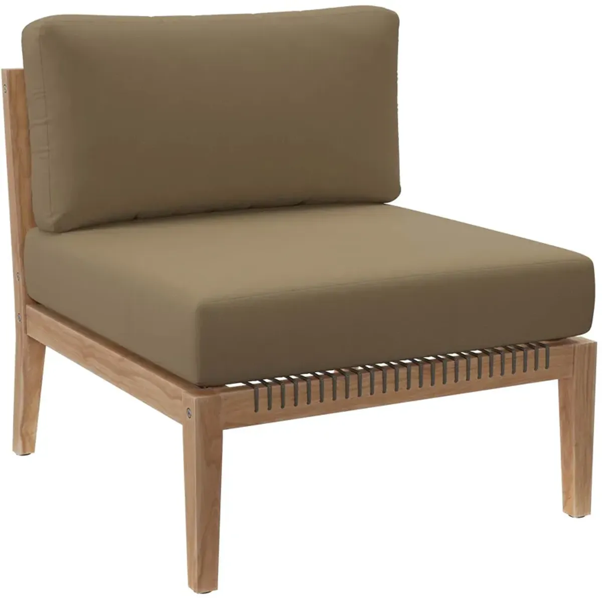 Modway - Clearwater Outdoor Patio Teak Wood Sofa