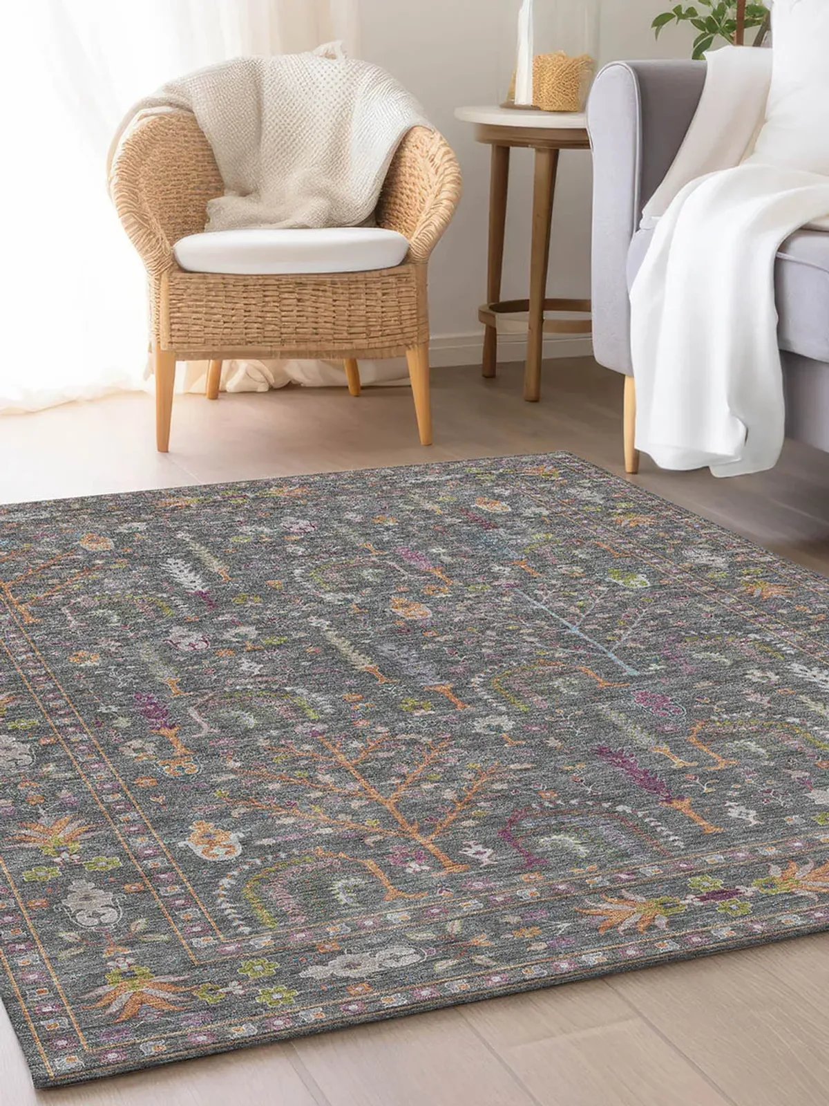 Hatay HY5 Gray 20" x 30" Rug