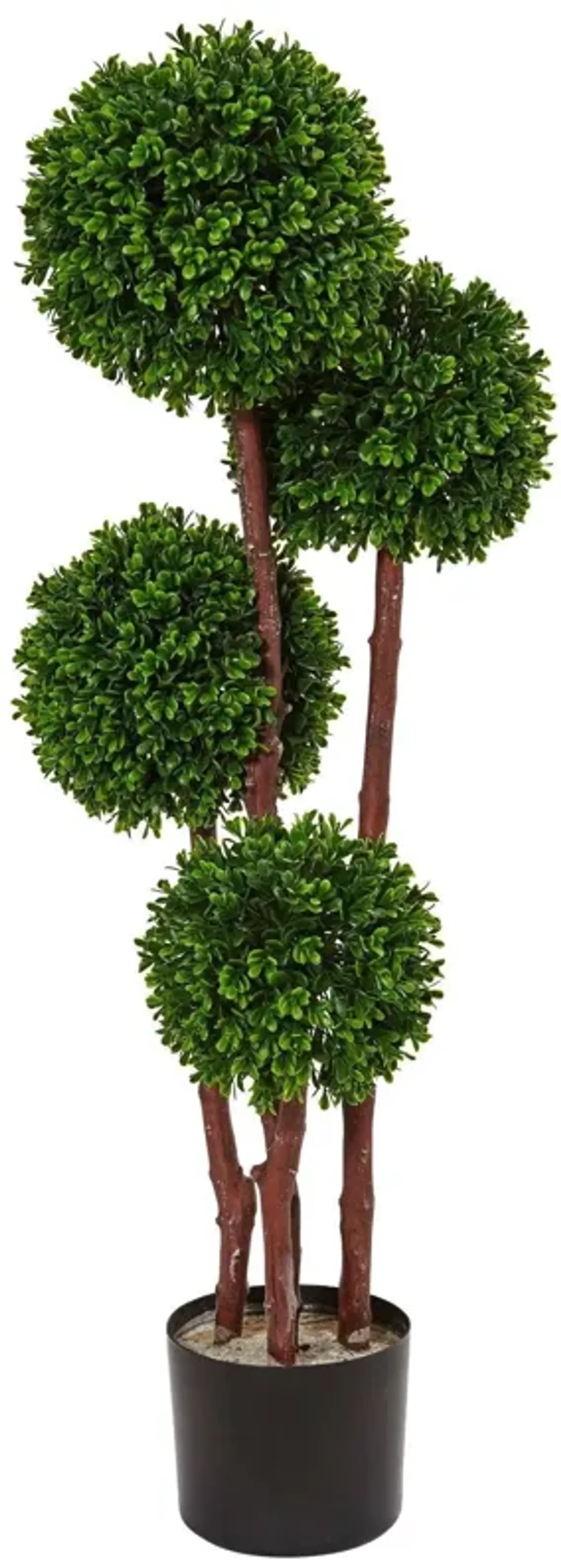 Nearly Natural 3-ft Boxwood Topiary Tree UV Resistant (Indoor/Outdoor)