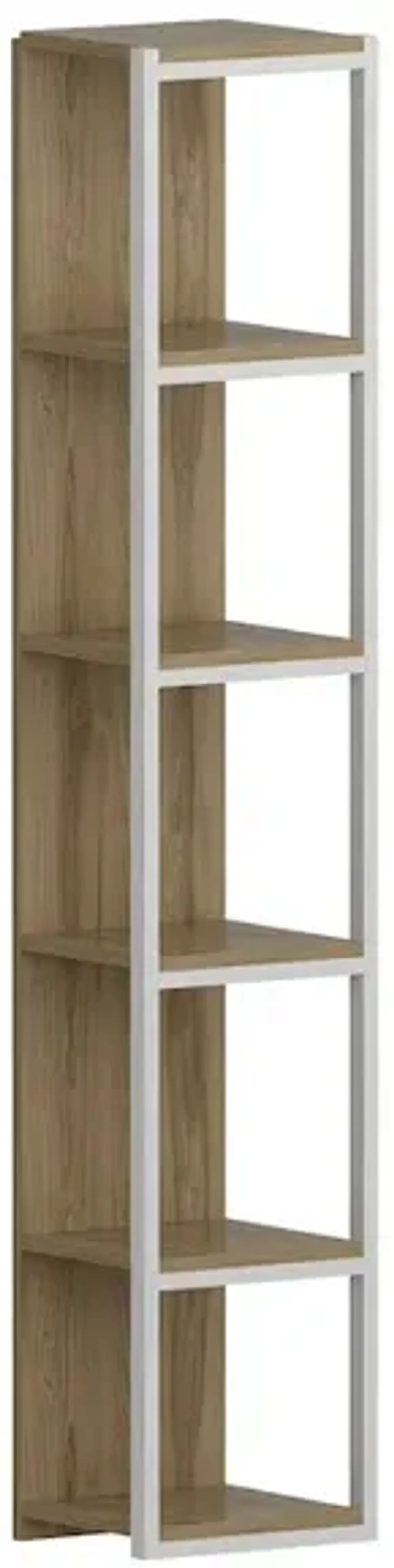 Decorotika Texas Bookcase  White&Oud Oak