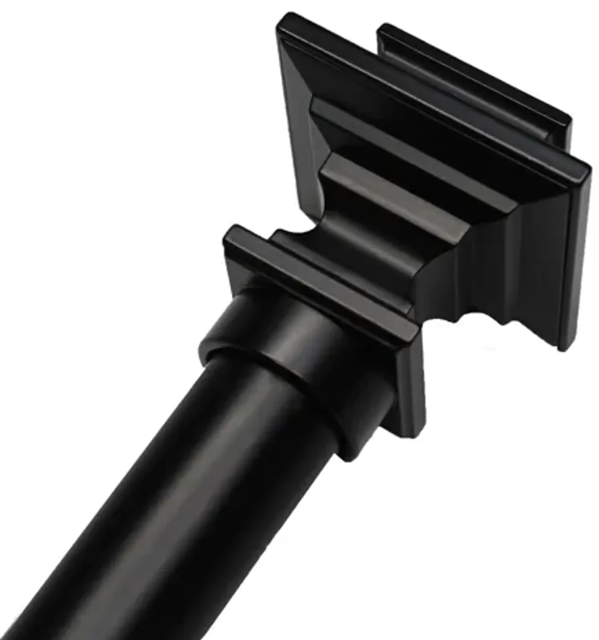 Linen Avenue Metal Square Double Window Curtain Rod Set