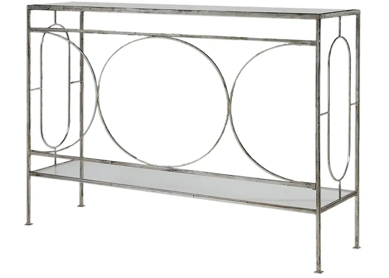 Uttermost Luano Silver Console Table