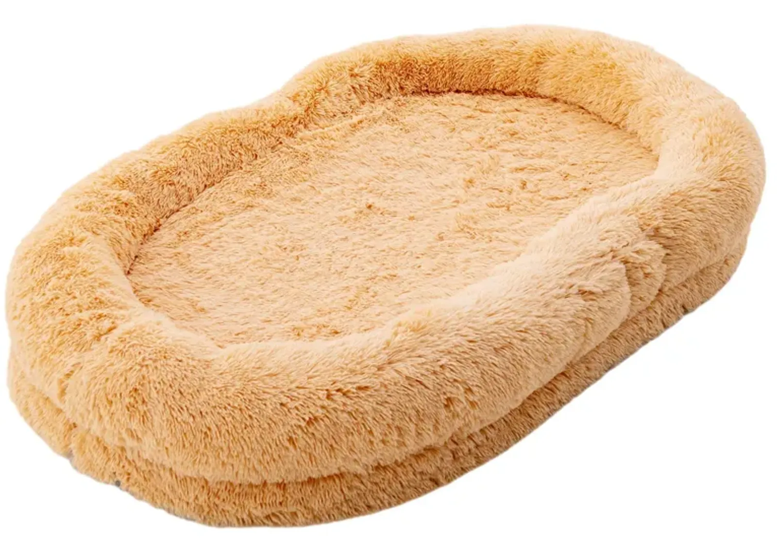 Washable Fluffy Human Dog Bed with Soft Blanket and Plump Pillow – Cozy Pet Bed for Comfort and Rest