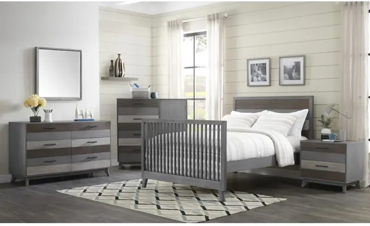 Soho Baby Cascade Crib Multi Tone Gray