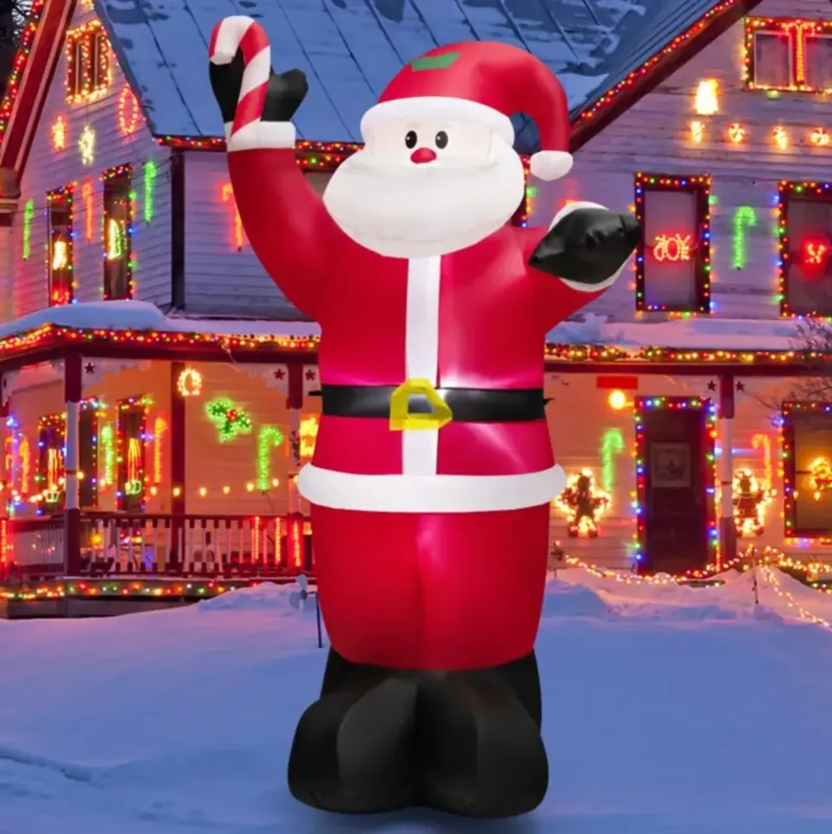 Hivvago 8 Feet Inflatable Santa Claus Decoration