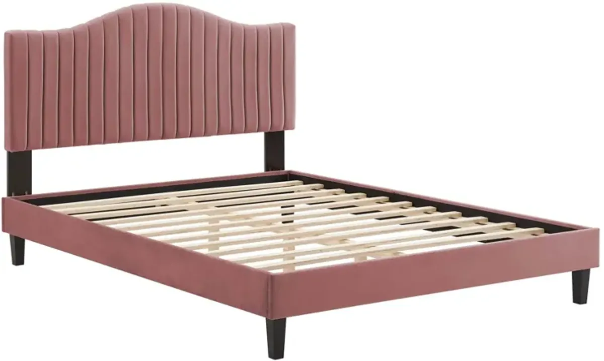 Modway - Juniper Channel Tufted Performance Velvet Twin Platform Bed