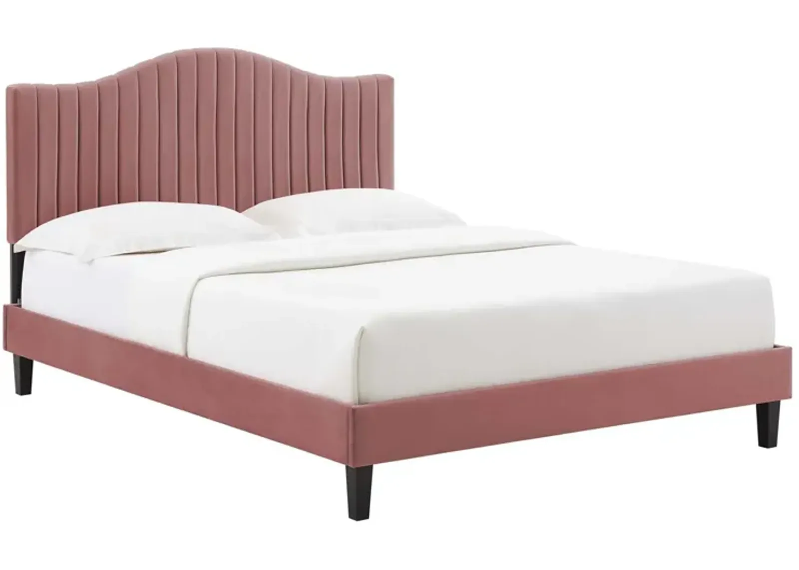 Modway - Juniper Channel Tufted Performance Velvet Twin Platform Bed