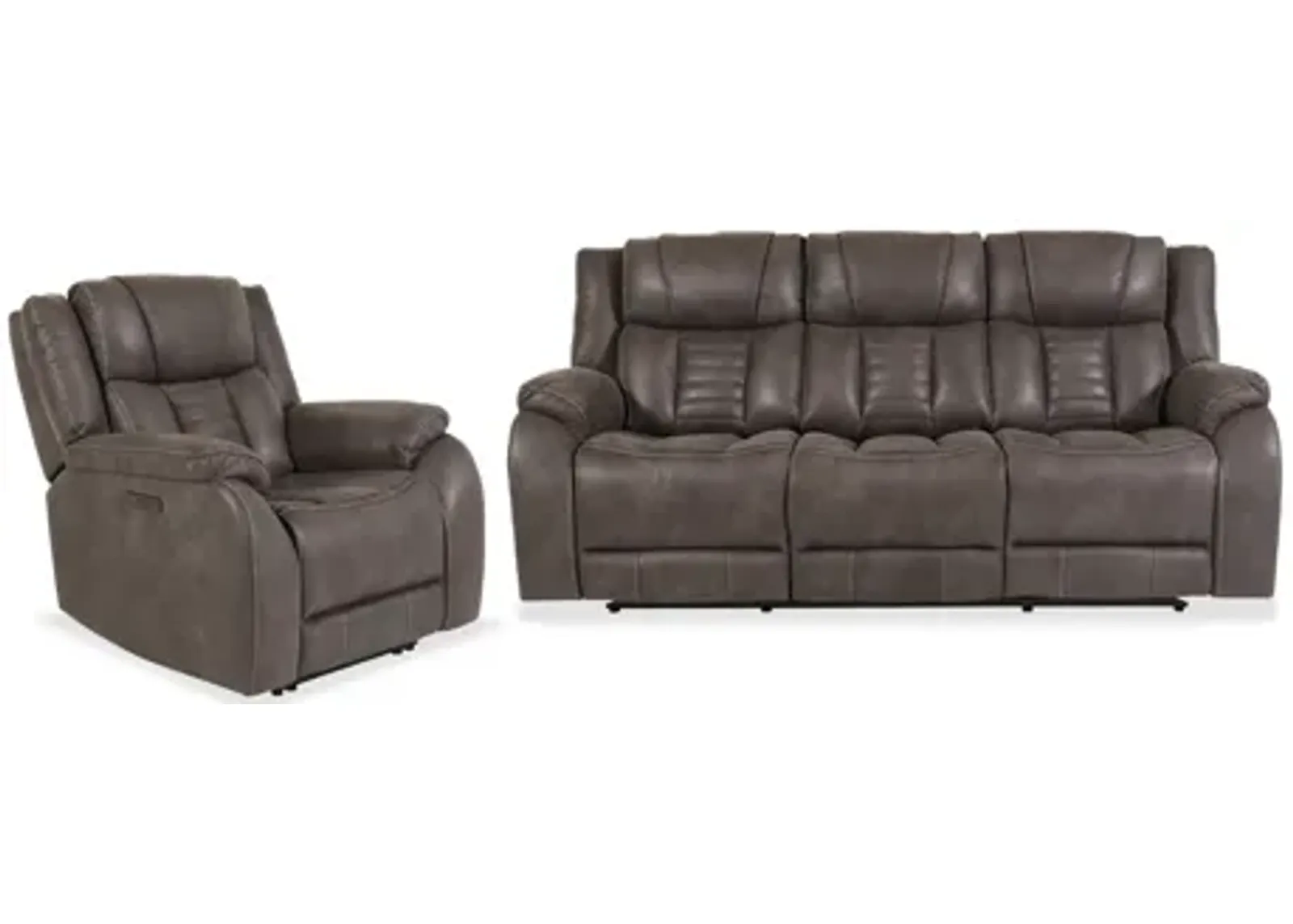 Cayman Sofa & Recliner Living Set