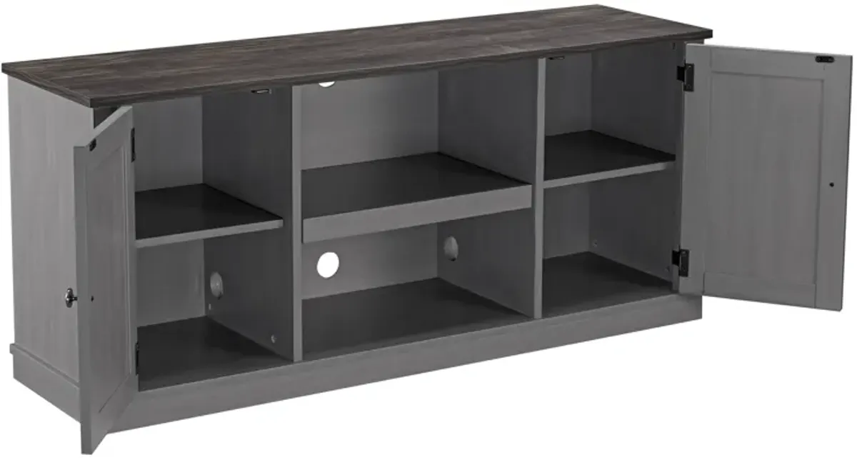 FESTIVO 54" Faux Raw Wood TV Stand for 60" TVs