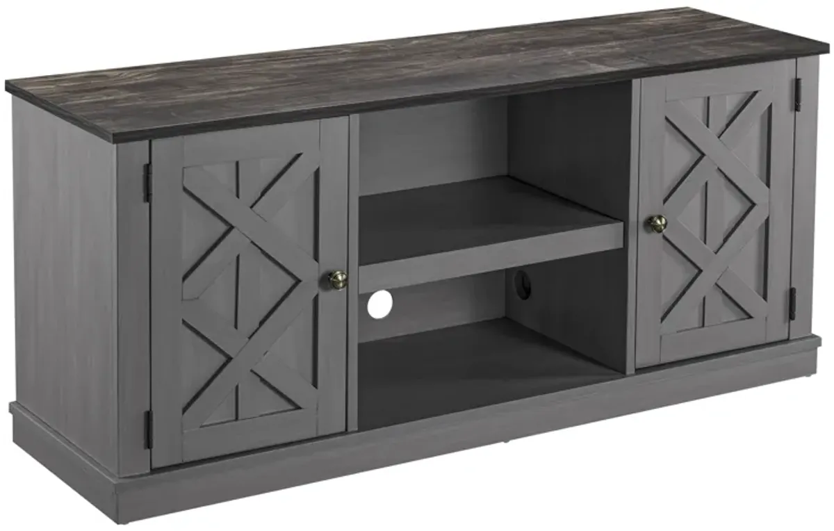 FESTIVO 54" Faux Raw Wood TV Stand for 60" TVs