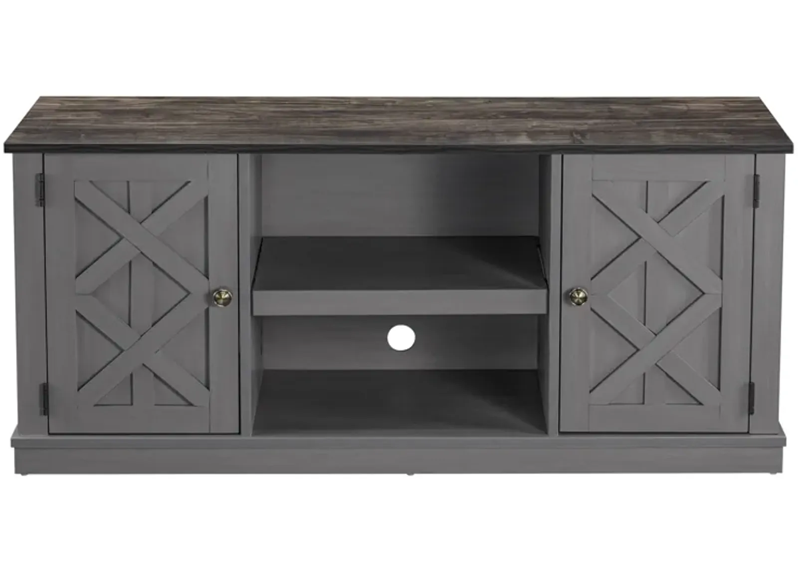 FESTIVO 54" Faux Raw Wood TV Stand for 60" TVs