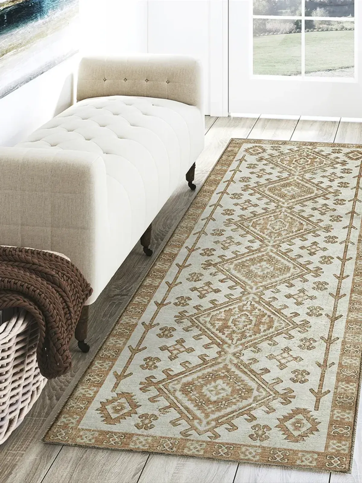 Brisbane BR2 Ivory 2'3" x 7'6" Rug