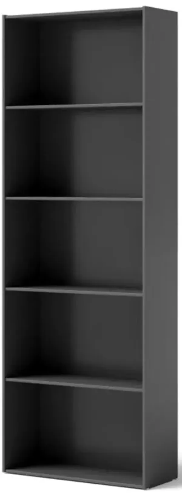 Hivvago 5-Shelf Storage Bookcase Modern Multi-Functional Display Cabinet Furniture