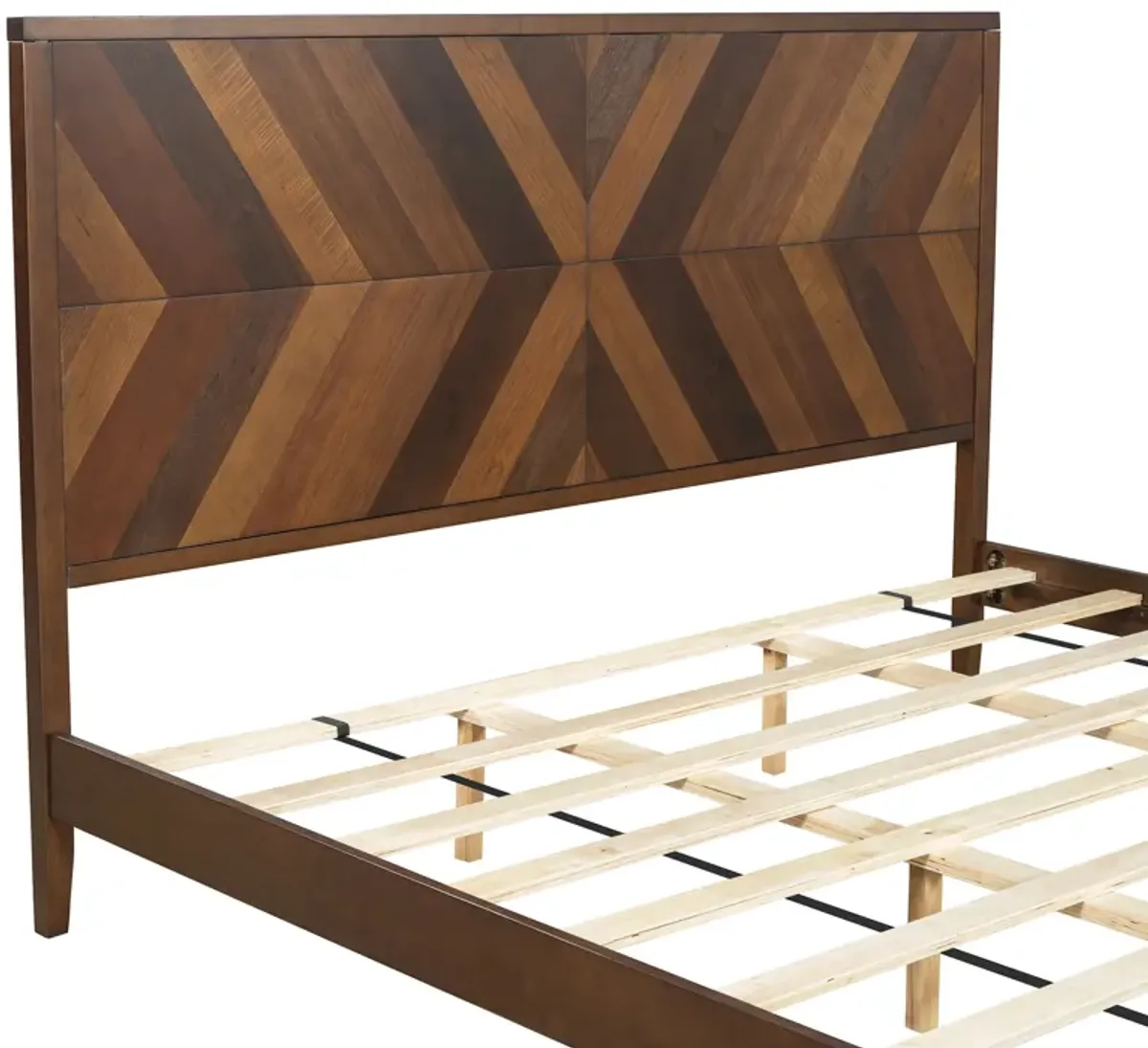 Merax Mid-Century Wood Platform Bed