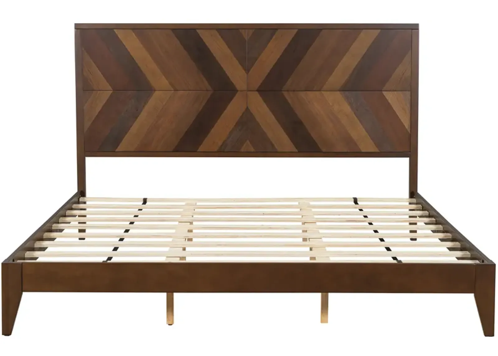 Merax Mid-Century Wood Platform Bed