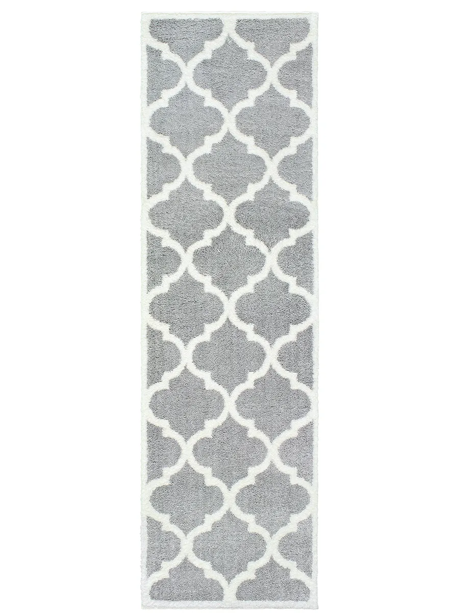 Verona 2'3" x 7'6" Grey Rug