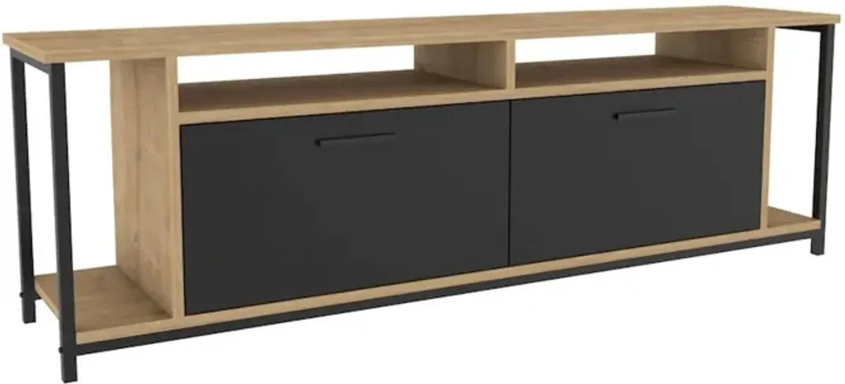 Decorotika Omar Tv Stand - Sapphire Oak Black