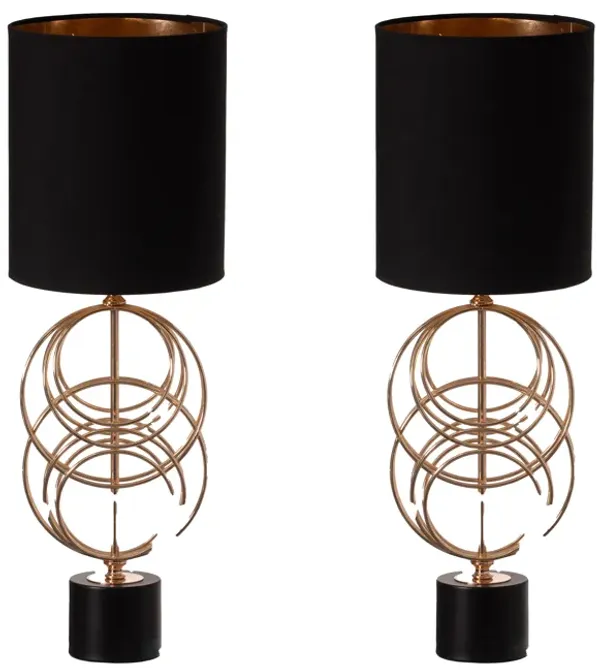 Table Lamps, Decorative Ceramic Table Lamp, with Beige, Brown, and White Stones and Beige Linen Lampshade, 14 inches tall, Unique Lamp for Living Room or Bedroom, Set of 2