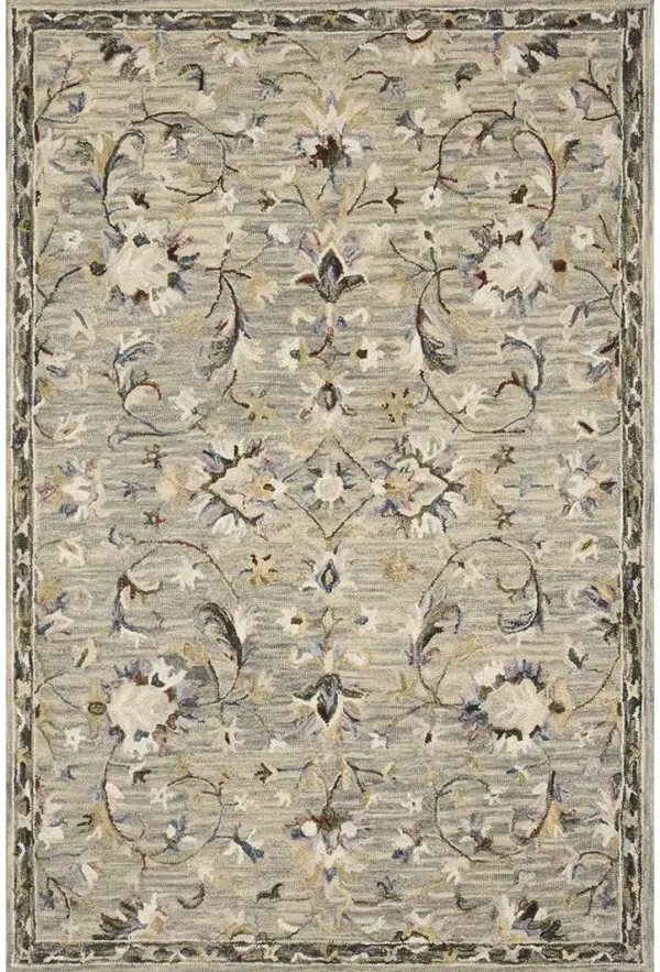 Beatty Grey/Multi 5'0" x 7'6" Area Rug