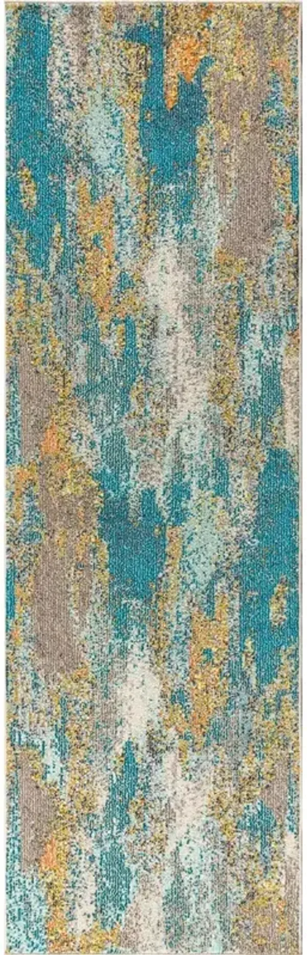 Contemporary Pop Modern Abstract Vintage Waterfall Area Rug