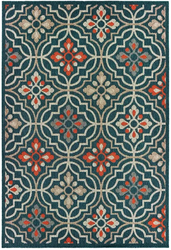 Latitude 7'10" x 10' Blue Rug