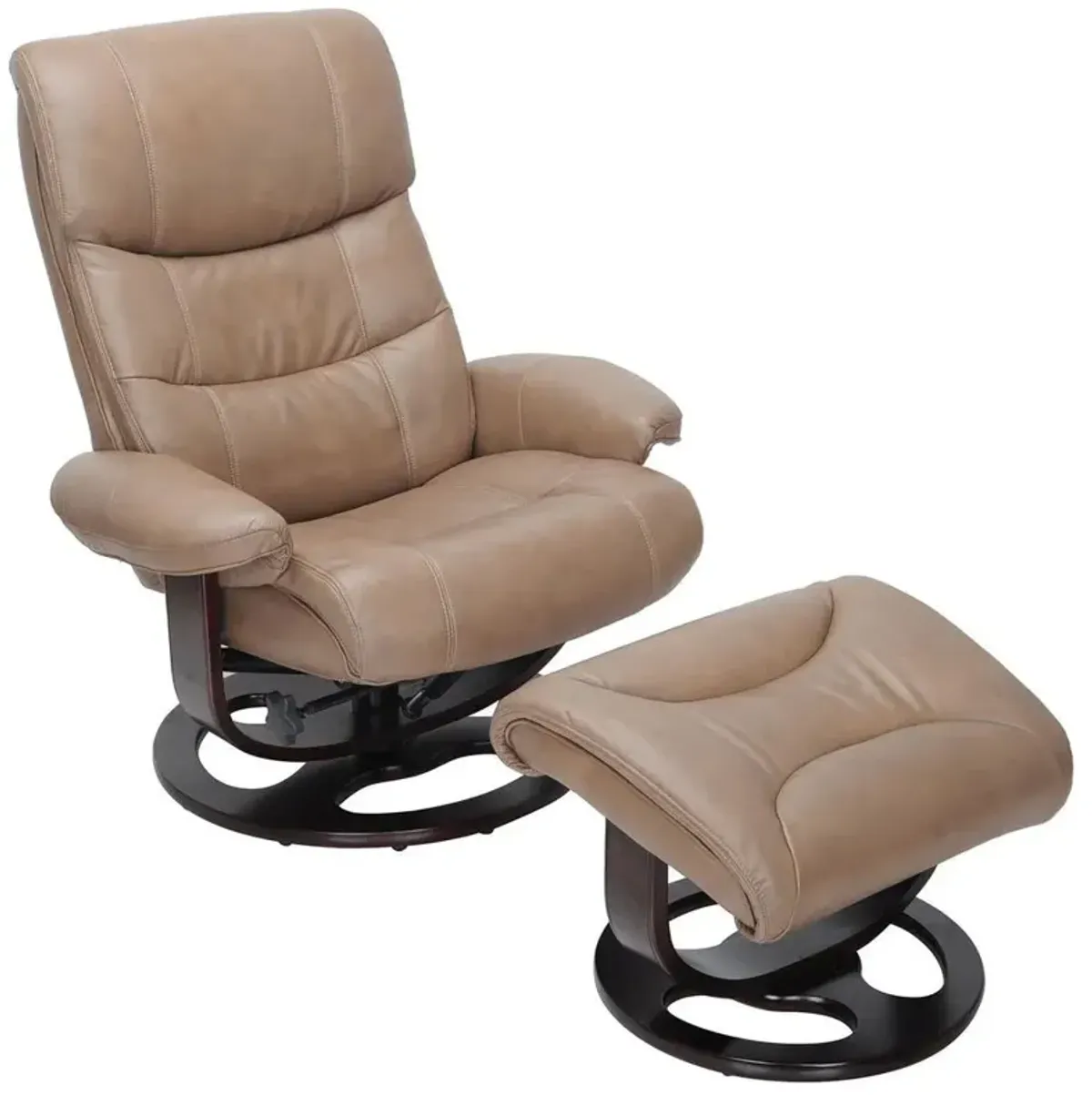 Barcalounger Dawson Swivel Pedestal Recliner w/Ottoman