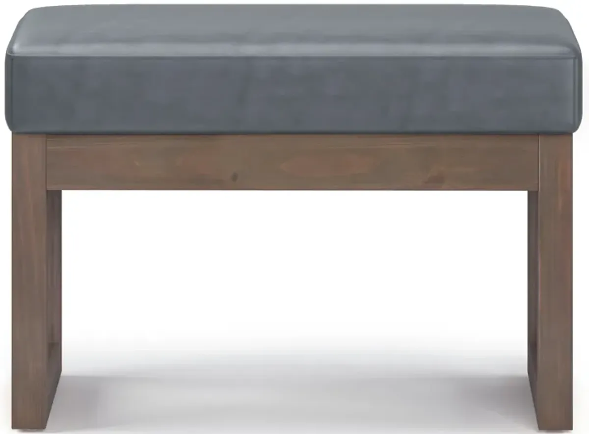 Milltown 26 in Wide Rectangle Footstool Small Ottoman Bench