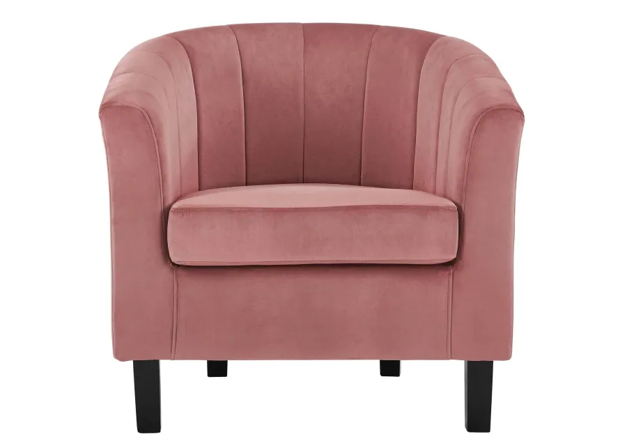 Prospect Channel Tufted Performance Velvet Armchair